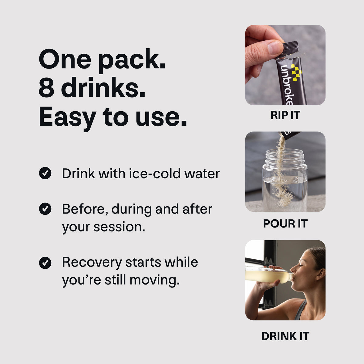 Unbroken stick packs