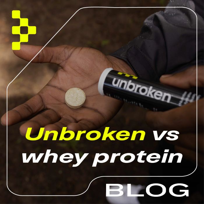 UNBROKEN VS. WHEY & SOY PROTEIN